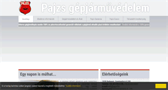Desktop Screenshot of pajzs.hu
